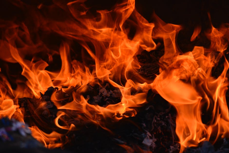  heißer Feuer oder Lava Vergleich